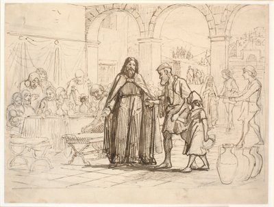 Példabeszéd A Nagy Vacsora alkotó: Wilhelm Marstrand