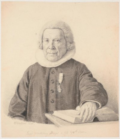 Pásztor "Seyer Malling Beyer i sit 94de Aar" alkotó: Wilhelm Marstrand
