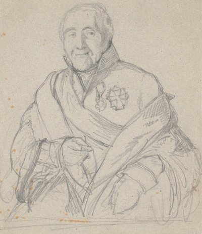 Bornemann titkos tanácsos portrétanulmánya alkotó: Wilhelm Marstrand