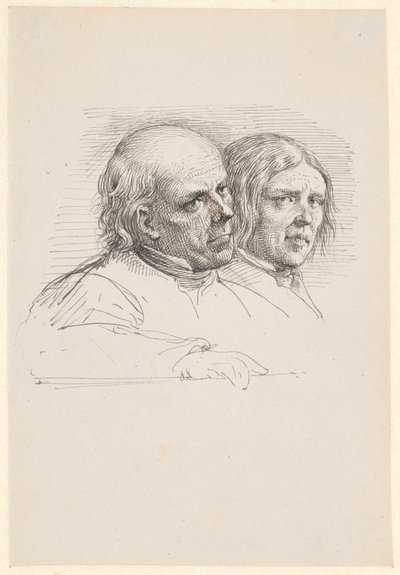 Két svéd gazda portrétanulmánya alkotó: Wilhelm Marstrand