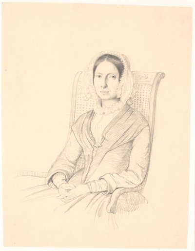 A fotelben ülő Sophie Frederikke Raffenberg portréja alkotó: Wilhelm Marstrand