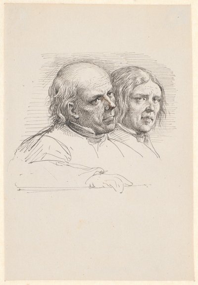 Két svéd gazda portrétanulmánya alkotó: Wilhelm Marstrand