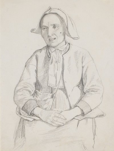 Ülő svéd nő, térddarab alkotó: Wilhelm Marstrand