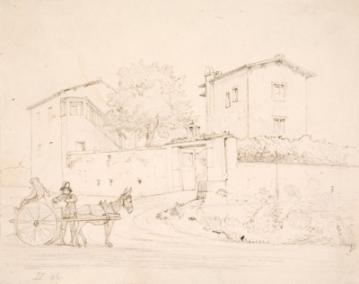Szamárkocsi a Porta del Popolo előtt alkotó: Wilhelm Marstrand