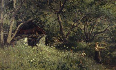 Nyári sütés (olaj, vászon) alkotó: Wilhelm Peters
