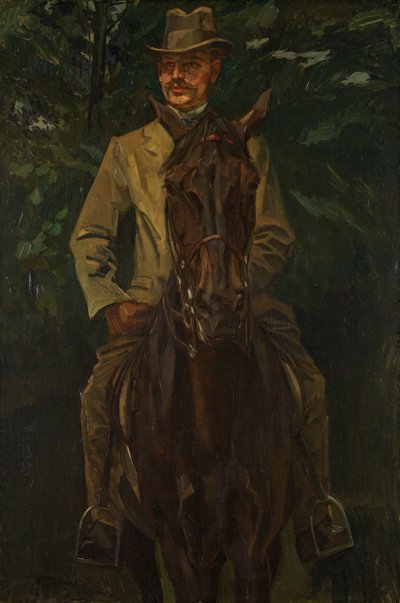 Lovasportré alkotó: Wilhelm Trübner