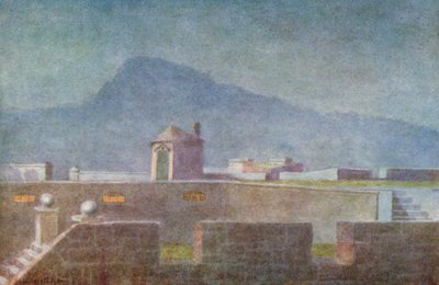 A régi vár bástyáin (színes litográfia) alkotó: Wilhelm Westhofen