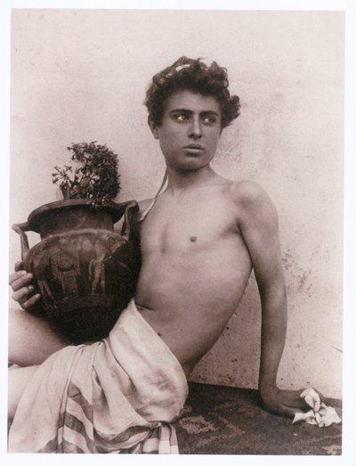 Egy fiú portréja (fotó) alkotó: Wilhelm von Gloeden