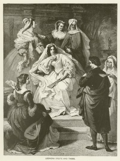 Leonora dEste és Tasso alkotó: Wilhelm von Kaulbach