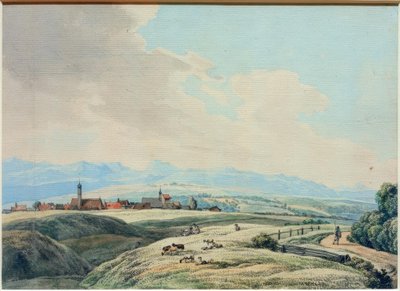 Kilátás Weilheimre alkotó: Wilhelm von Kobell