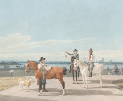Lovasok München mellett, 1830. alkotó: Wilhelm von Kobell