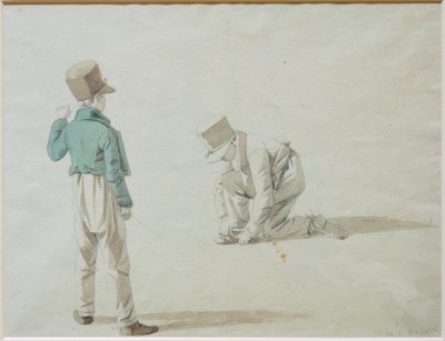 Tanulmány egy hegyes sapkás fiúról alkotó: Wilhelm von Kobell