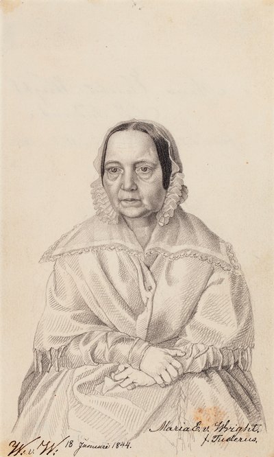 Maria Elisabeth von Wright, a művész édesanyja alkotó: Wilhelm von Wright