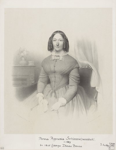 Anna Agnesia Bruce-Schimmelpenninck portréja alkotó: Wilhelmus Cornelis Chimaer van Oudendorp