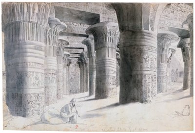 "Portico of Esuch, Egyiptom", 1822 alkotó: Wilkinson