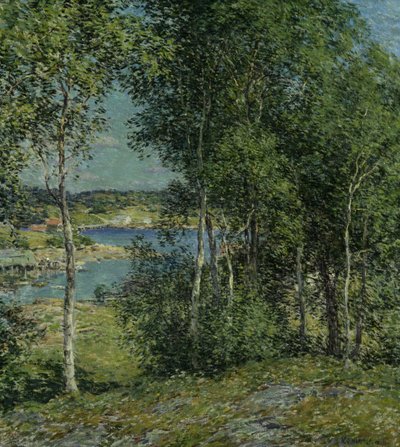 Nyírfacsalád, 1907. alkotó: Willard Leroy Metcalf