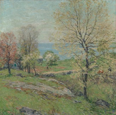 A bimbózó tölgy, 1916. alkotó: Willard Leroy Metcalf