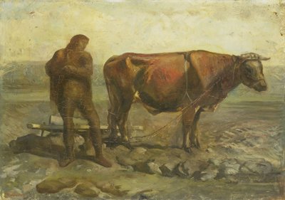 Szántó paraszt alkotó: Willem Adriaan van Konijnenburg