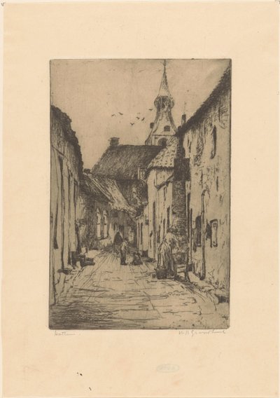 Hattem (eredeti cím az objektumon) alkotó: Willem Adrianus Grondhout (signed by artist)