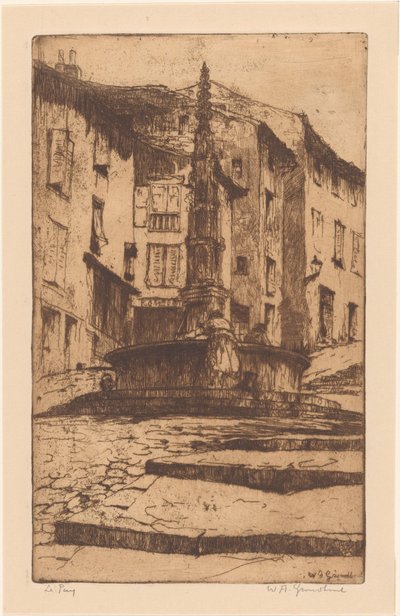 Le Puy (eredeti cím az objektumon) alkotó: Willem Adrianus Grondhout (signed by artist)