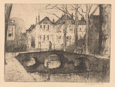 Víz kovácsolása Hágában alkotó: Willem Adrianus Grondhout (signed by artist)