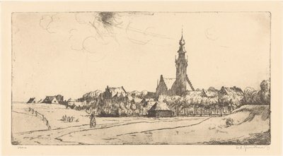 Veere (eredeti cím az objektumon) alkotó: Willem Adrianus Grondhout (signed by artist)