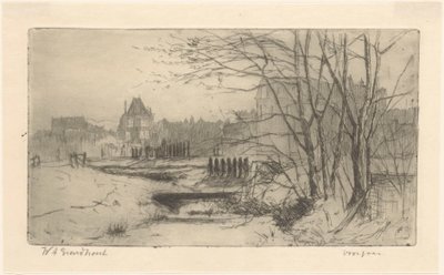 Tavasz (eredeti cím az objektumon) alkotó: Willem Adrianus Grondhout (signed by artist)