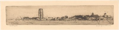 Westkapelle (eredeti cím az objektumon) alkotó: Willem Adrianus Grondhout (signed by artist)