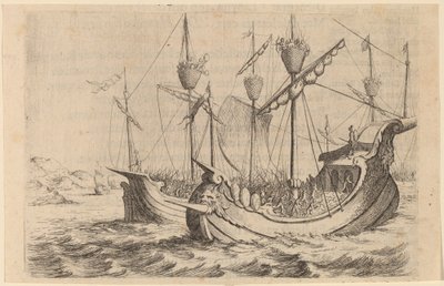 Hannibal haditengerészete a rhodiaiak ellen, 1634. alkotó: Willem Basse