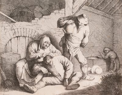 Tetűeltávolító, Anthonie Victoryns nyomán alkotó: Willem Basse