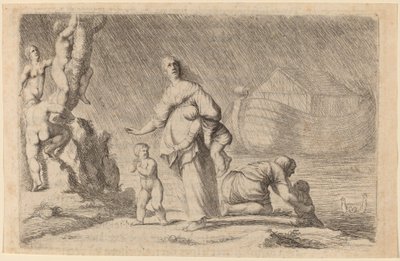 Noé bárkája és az özönvíz, 1634. alkotó: Willem Basse