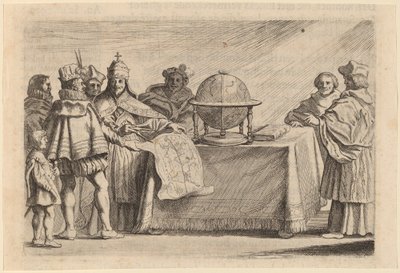 A Föld felosztása Spanyolország és Portugália között alkotó: Willem Basse