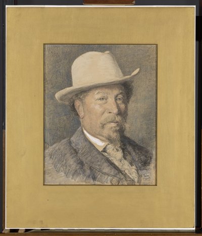 Gerardus Johannes Roermeester (1844-1936) festő portréja alkotó: Willem Bastiaan Tholen