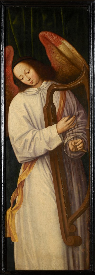 Angyal hárfán játszik, 1559 körül. alkotó: Willem Benson