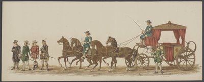 1862-es delfti felvonulás, negyedik és ötödik csoport A delfti Királyi Akadémia negyedik Lustrumja - Ao. 1862 - Costumed Optogt (sorozat címe a tárgyon) alkotó: Willem Bernardus IJzerdraat