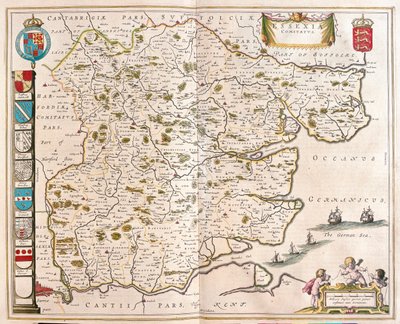 Essex, a Willem Blaeu által készített "Theatrum Orbis Terrarum, sive Atlas Novus"-ban, Amszterdam, Amszterdam alkotó: Willem Blaeu