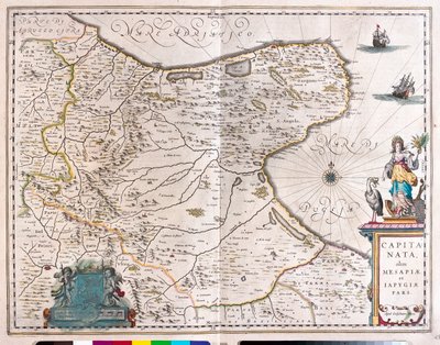 Foggia, Olaszország,a Willem Blaeu által készített "Theatrum Orbis Terrarum, sive Atlas Novus"-ban, Amszterdam, Amszterdam alkotó: Willem Blaeu