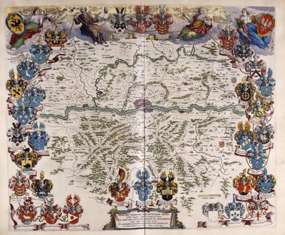 Németország térképe, 1644-1645 körül alkotó: Willem Blaeu