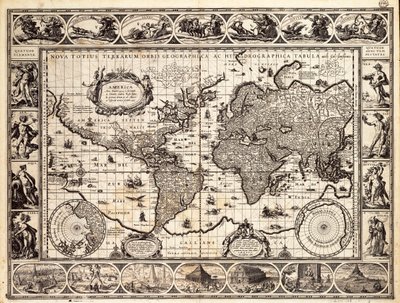 A világ Mercator-térképe alkotó: Willem Blaeu