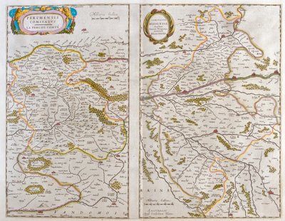Hegy és vendome - Blaisois (Champagne, Ardennek), Willem Blaeu "Theatrum Orbis Terrarum, sive Atlas Novus" című művében, Amszterdam, Amszterdam alkotó: Willem Blaeu