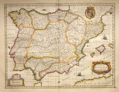 Spanyolország a World Theatre-ből, Willem Bleau, Amszterdam alkotó: Willem Blaeu