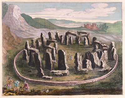 Stonehenge, a Willem Blaeu által készített "Theatrum Orbis Terrarum, sive Atlas Novus"-ban, Amszterdam, Amszterdam alkotó: Willem Blaeu
