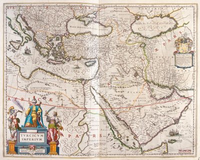 Török birodalom, Willem Blaeu "Theatrum Orbis Terrarum, sive Atlas Novus" című művében, Amszterdam, Amszterdam. alkotó: Willem Blaeu