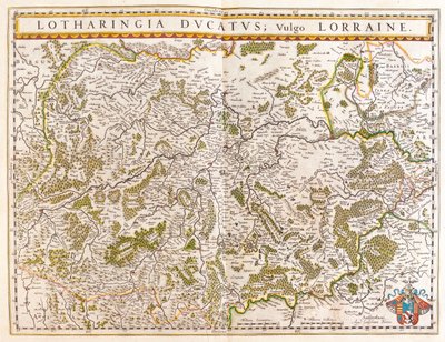 llorraine, a Willem Blaeu által készített "Theatrum Orbis Terrarum, sive Atlas Novus"-ban, Amszterdam, Amszterdam alkotó: Willem Blaeu