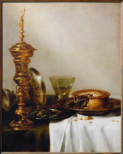 Reggeli csendélet kehellyel (festmény) alkotó: Willem Claesz. Heda