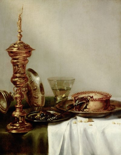Fedett asztal, 1634. alkotó: Willem Claesz. Heda