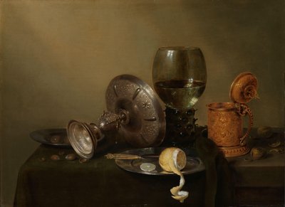 Csendélet aranyozott Beer Tankarddal alkotó: Willem Claesz. Heda