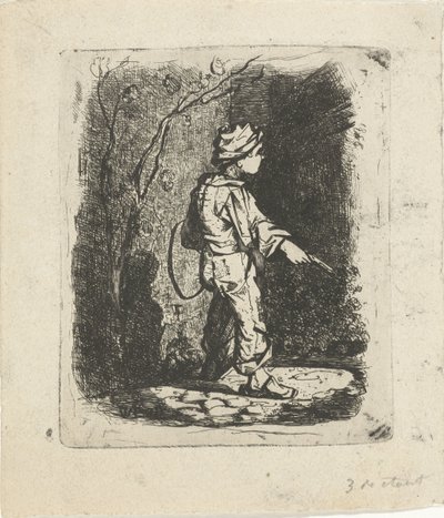 Kisfiú karikával alkotó: Willem Cornelis van Dijk