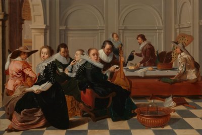 A zenei összejövetel alkotó: Willem Cornelisz Duyster (copy after)