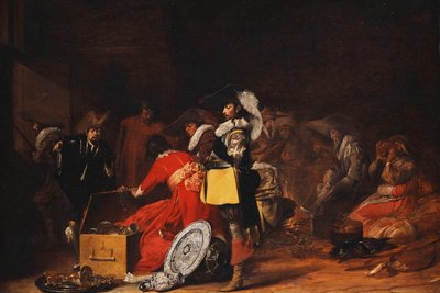 Katonák rablókkal alkotó: Willem Cornelisz Duyster